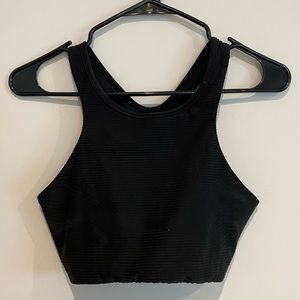 Nike Ribbed High Neck Sports Bra